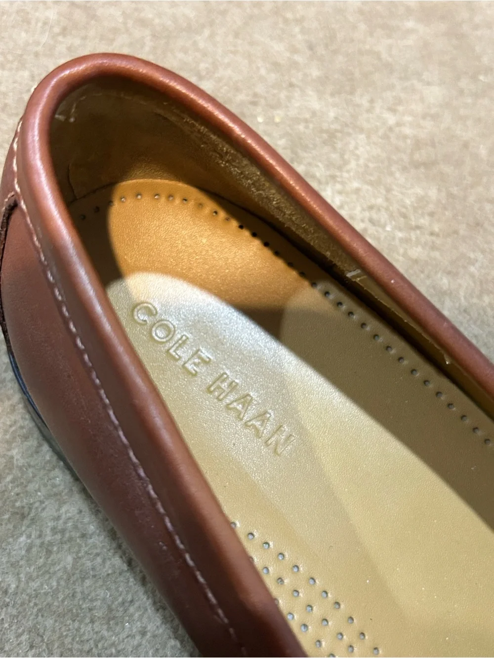 Cole Haan Brown Leather Tassel Loafers Size 12 D, Men's